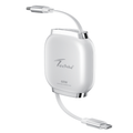 Techie 60W PD Type-C to C Retractable Charging Cable