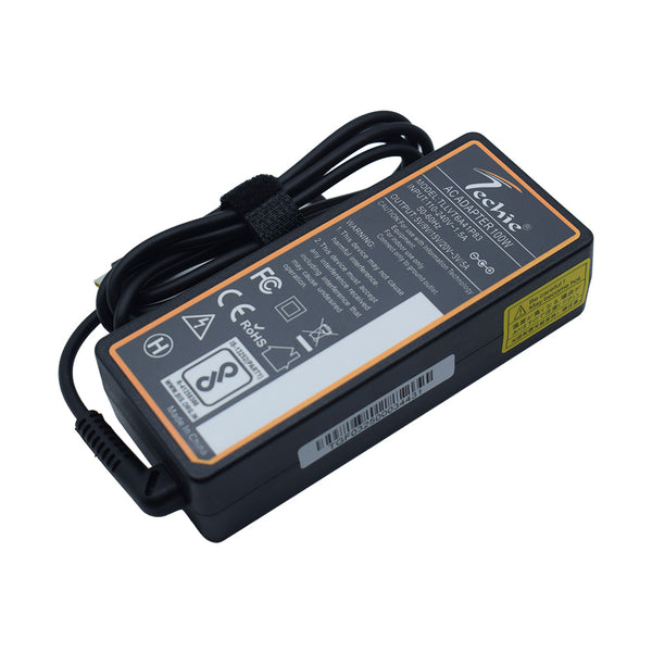 Techie 100W Type-C Laptop Charger for Acer Swift, Travelmate, Asus Rog Flow, VivoBook, Dell Latitude, HP Elitebook 860 G10, Spectre x360 Series