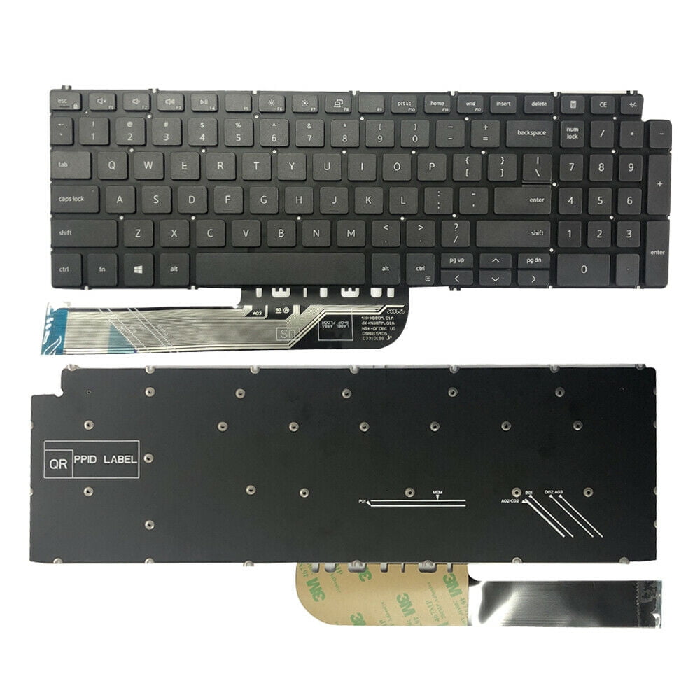 Techie Laptop Keyboard for Dell Inspiron 15 5584, 5590, 5593,15 7000 2-IN-1