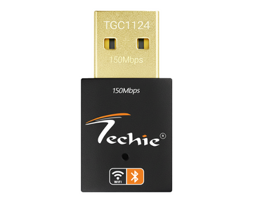 Techie 150Mbps Wireless USB WiFi + Bluetooth Adapter