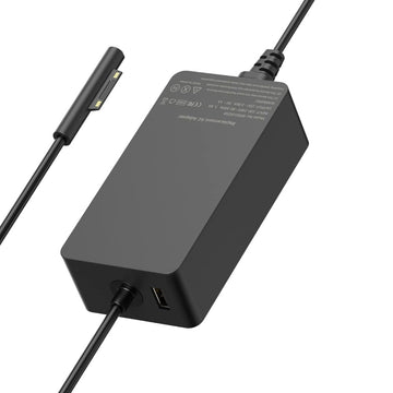 Techie Compatible Microsoft 44W Laptop Charger 15V, 2.58A, Surface Pin