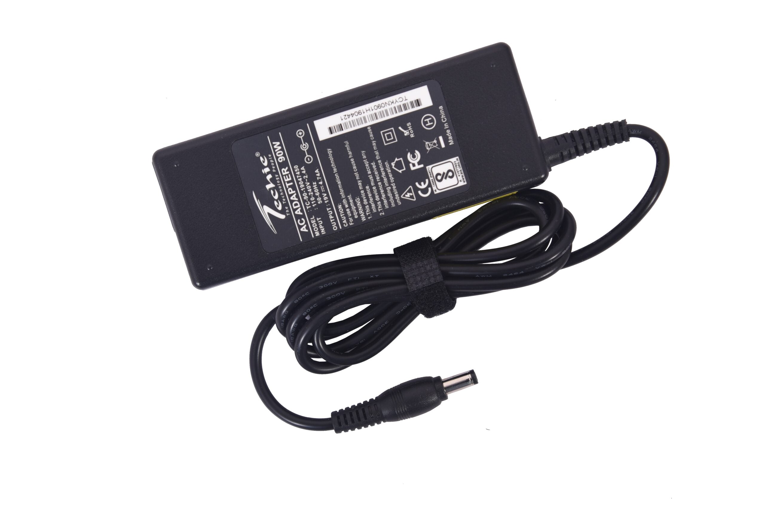 Techie Compatible HP 90W Laptop Charger for Business Notebook Nx9000, Omnibook 2000, Pavilion Xh Series (19V, 4.74A, 5.5mm x 2.5mm)