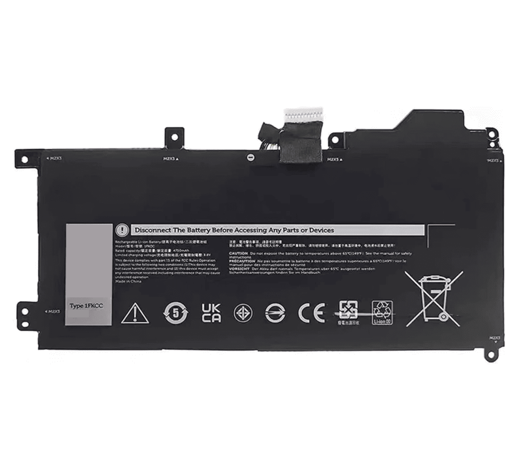 Techie Battery for Dell 1FKCC - T04J, D9J00, Latitude 7210 2-IN-1, 7200 2-IN-1 Laptops (3000mAh, 2-Cell)