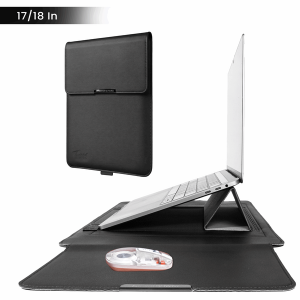 Techie 3-in-1 Multifunctional Laptop Sleeve with Stand & Mouse Pad - 17/18"