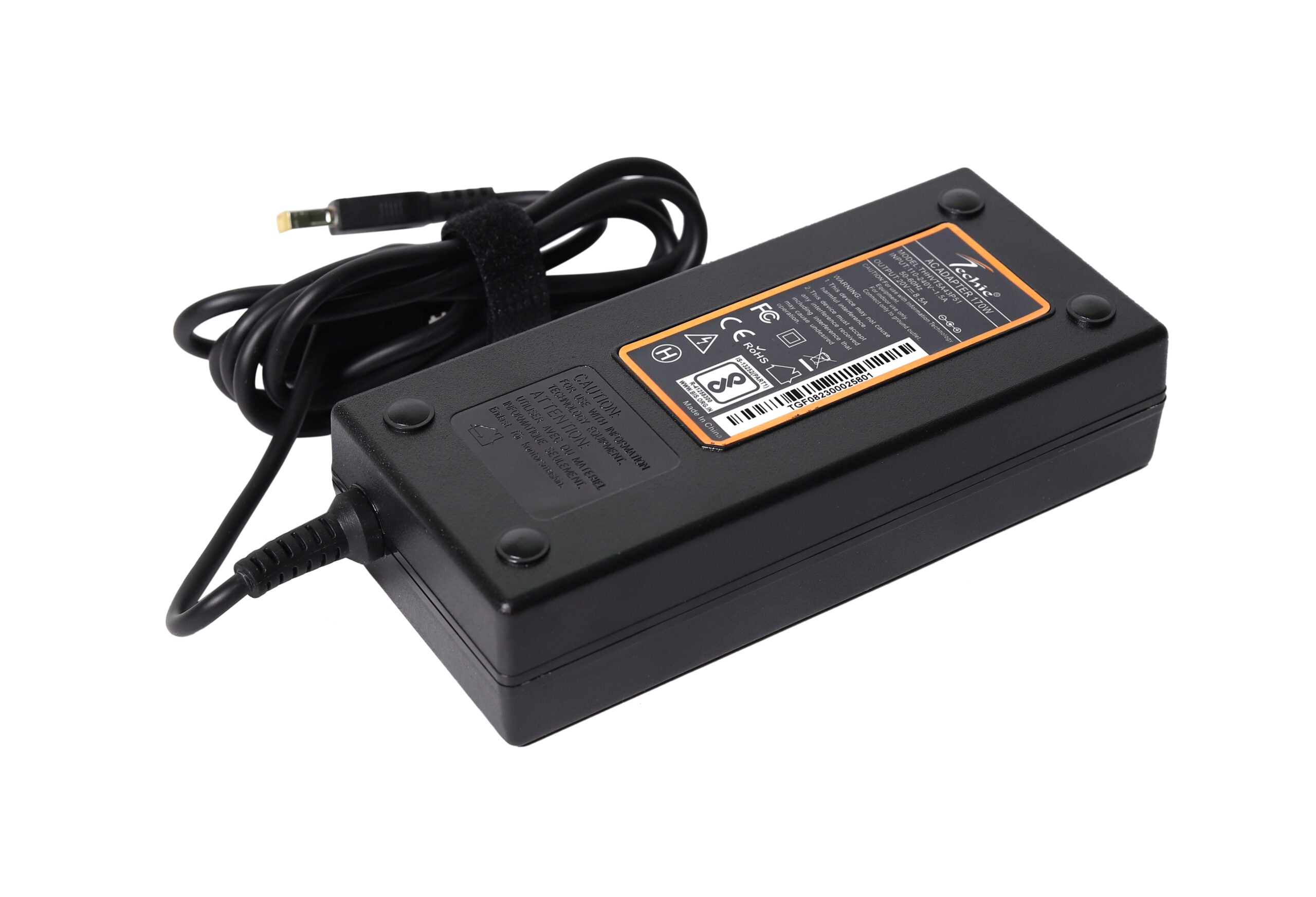 Techie Compatible Lenovo 170W Laptop Charger for Legion Y530, ThinkPad W540, P50 Series (20V, 8.5A) USB PIN