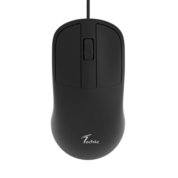 Techie Echo Wired Mouse | 3D Ergonomic |  1000 DPI | 3-Button