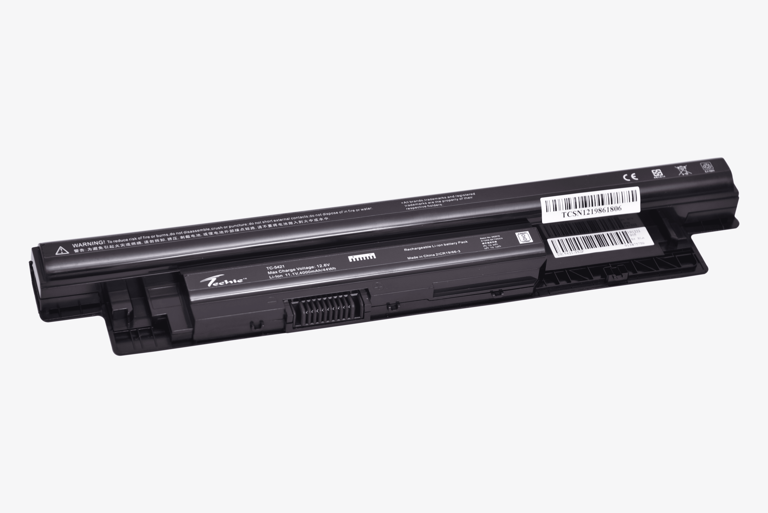 Techie Compatible Battery for Dell 3521 / 5421 6C - Inspiron 15 3521, 17R 5721, Latitude 3440, Vostro 3445 Laptops (4000mAh, 6-Cell)