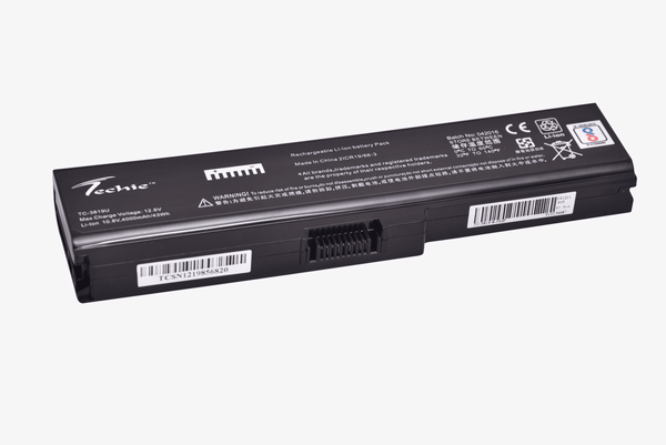 Techie Compatible Battery for Toshiba 3634U - PA3634U-1BAS, PA3635U-1BRM, PA3638U-1BAP, PA3816U-1BRS Laptops (4000mAh, 6-Cell)
