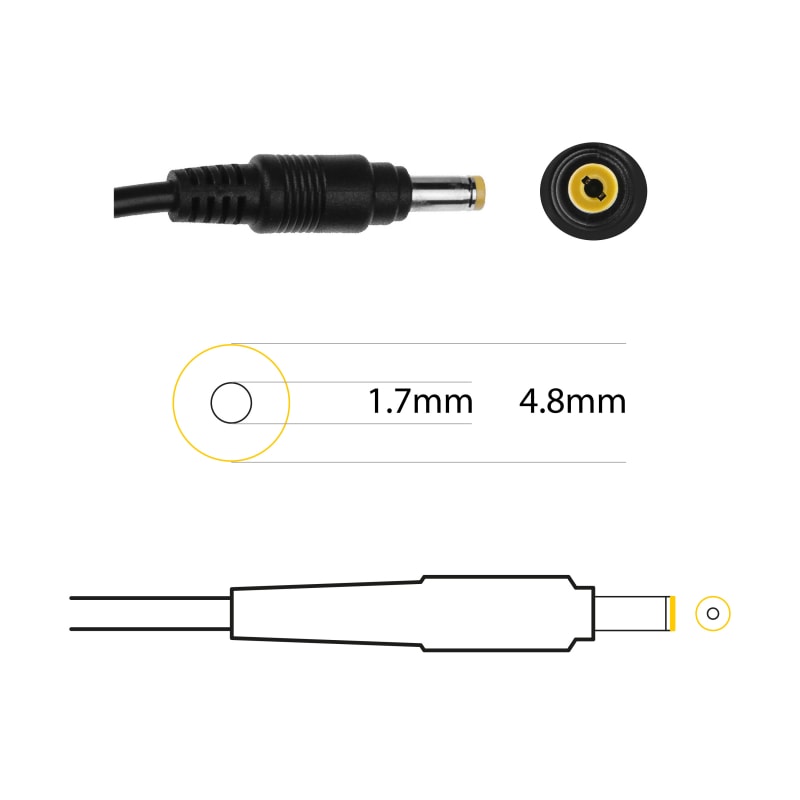 Techie 45W Laptop Charger for Acer Aspire Lite 15 AL15-51M, AL15-51, AL15-52 Series (19V, 2.37A) 4.8*1.7MM Pin