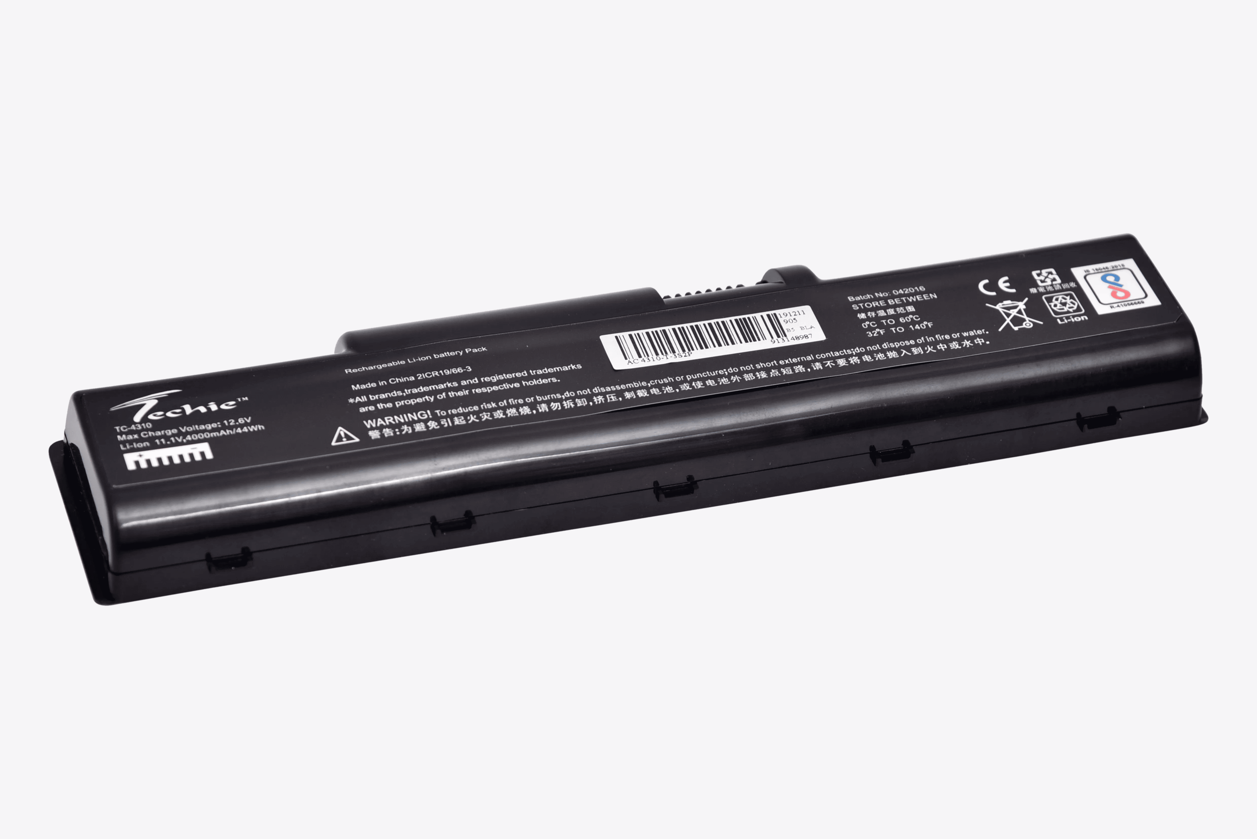 Techie Compatible Battery for Acer 4310 - Aspire 4710, 4720, 4732, 4736, 4740, 4740G Series Laptops (4000mAh, 6-Cell)