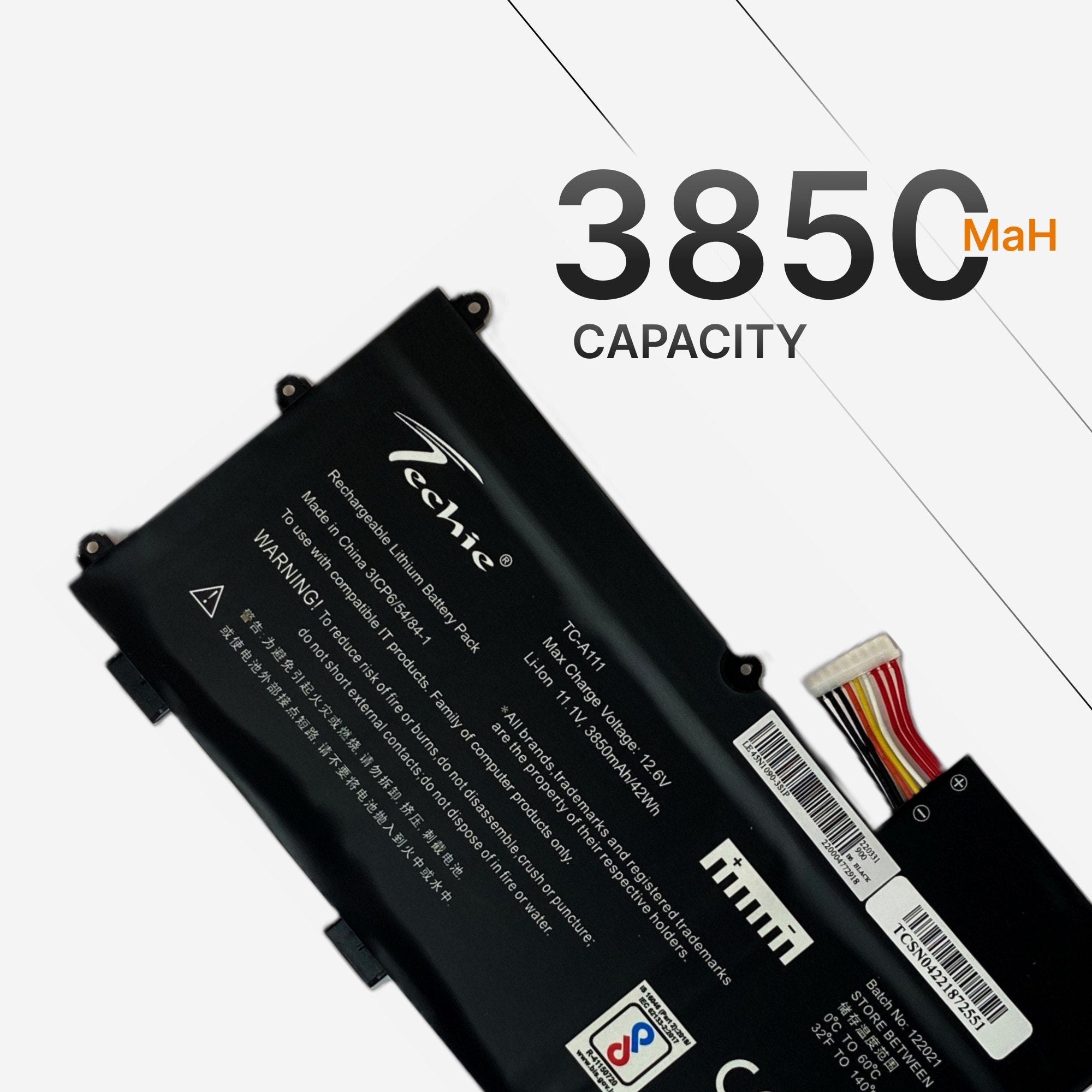 Techie Compatible Battery for Lenovo 45N1090 - ThinkPad T430U Laptop (3850mAh, 3-Cell)