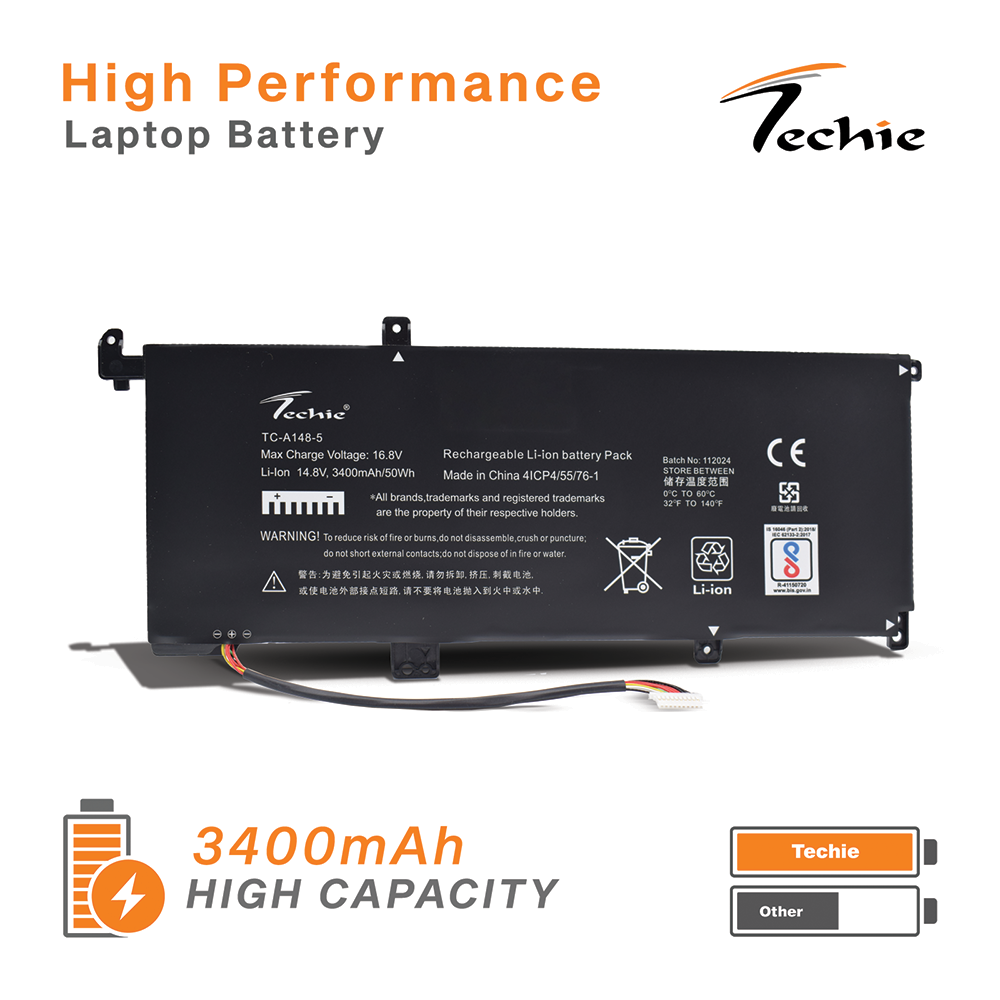 Techie Compatible Battery for HP MB04XL - MB04055XL, MBO4XL Laptops (3400mAh, 4-Cell)