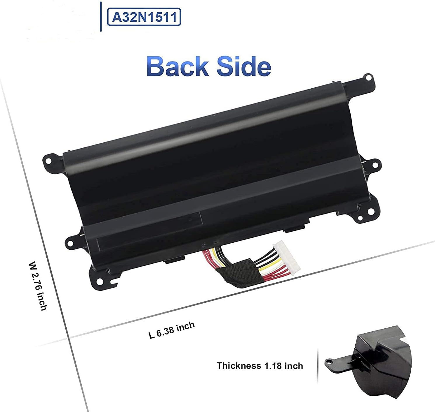 Techie Compatible Battery for Asus A32N1511 - G752VL, G752VM, G752VT, ROG G752VL, ROG G752VM Series Laptops (4400mAh, 6-Cell)