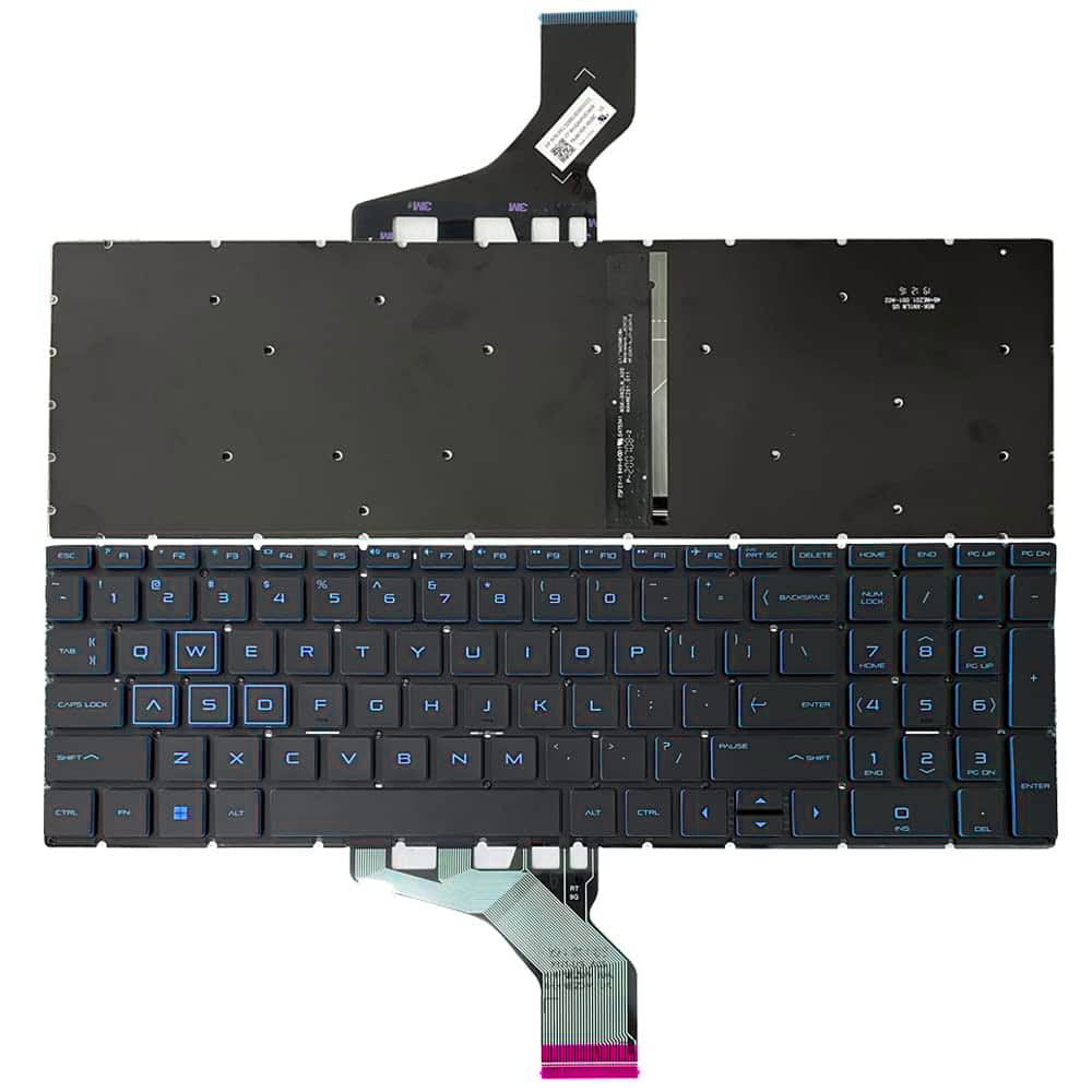 Techie Laptop Keyboard For HP Pavilion Gaming 15-EC, 15-DK Backlight With Blue Keys