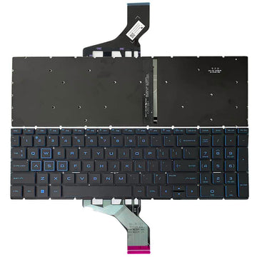 Techie Laptop Keyboard For HP Pavilion Gaming 15-EC, 15-DK Backlight With Blue Keys