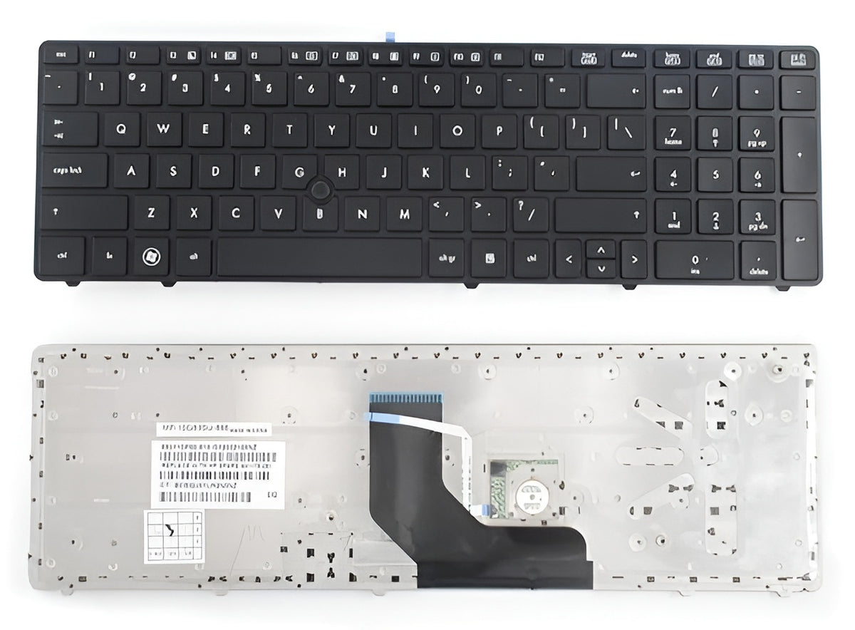 Techie Laptop Keyboard for HP Elitebook 8560B, 8560P, 8560P, Probook 6560B, 6567B, 6575B Series with Mouse