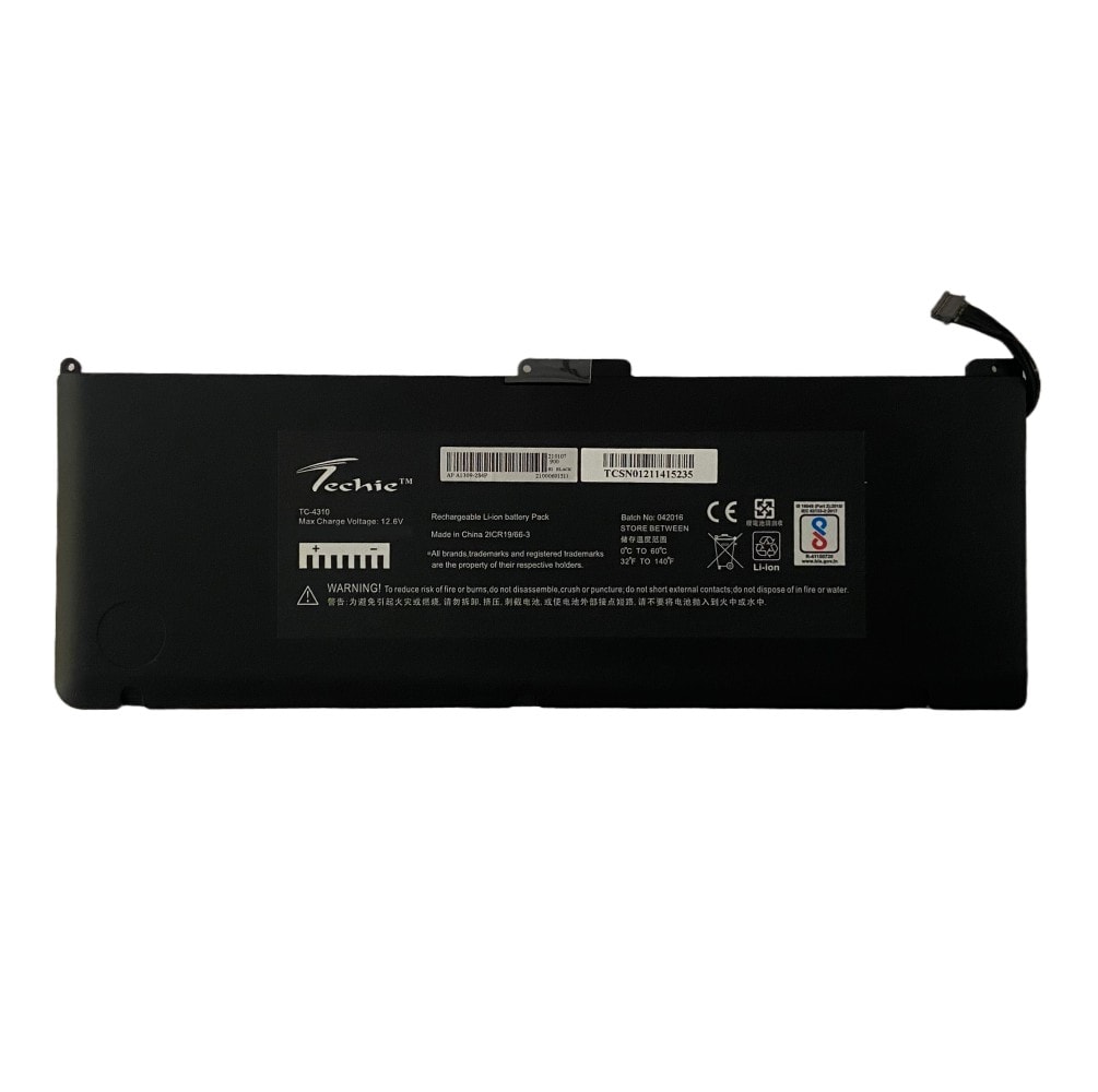 Techie Compatible Battery for Apple A1309 - MacBook Pro 17" A1297  Laptop (13600mAh, 8-Cell)