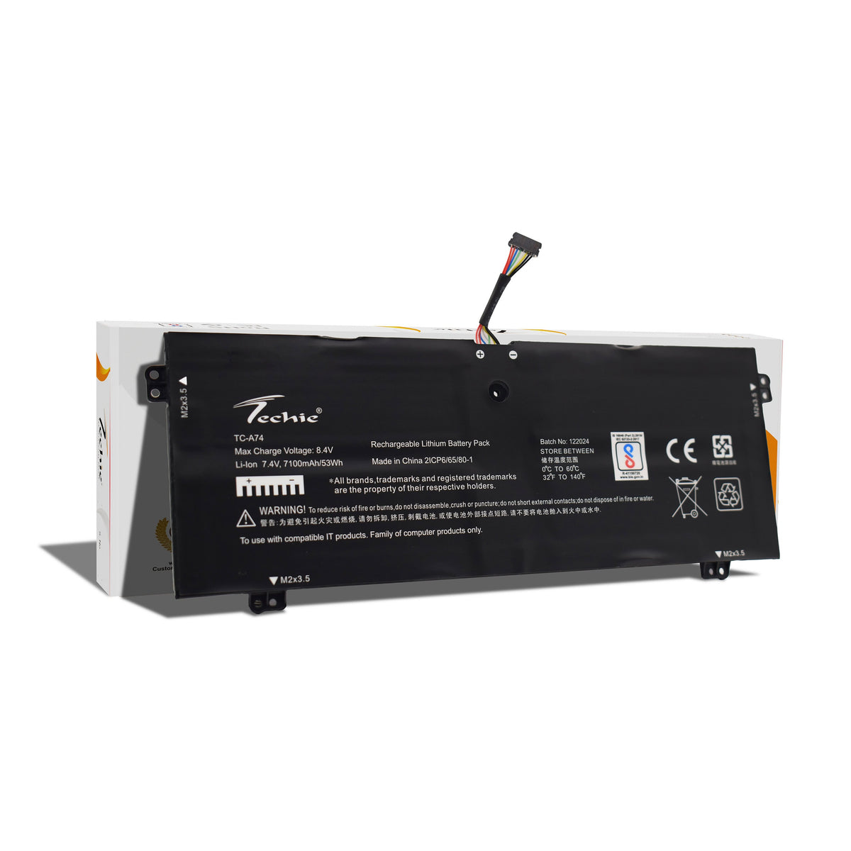 Techie Compatible Battery for Lenovo L16M4PB1 – Yoga 730-13IKB, Yoga 730-13IWL Series Laptops (7140mAh, 4-Cell)