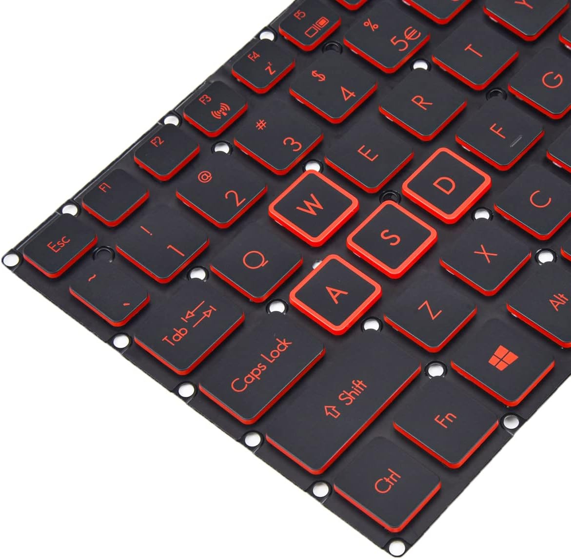 Techie Laptop Keyboard for Acer Nitro 5 AN515-41, AN515-53 With Backlight