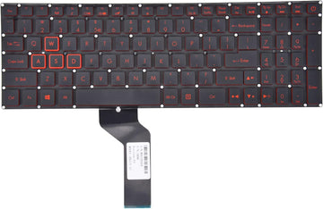 Techie Laptop Keyboard for Acer Nitro 5 AN515-41, AN515-53 With Backlight