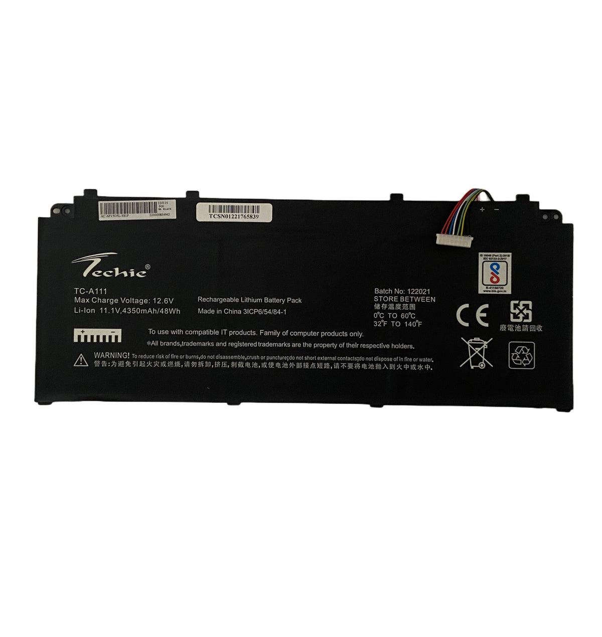 Techie Compatible Battery for Acer SF514 -  AP1505L, AP15O5L Laptop (4350mAh, 3-Cell)