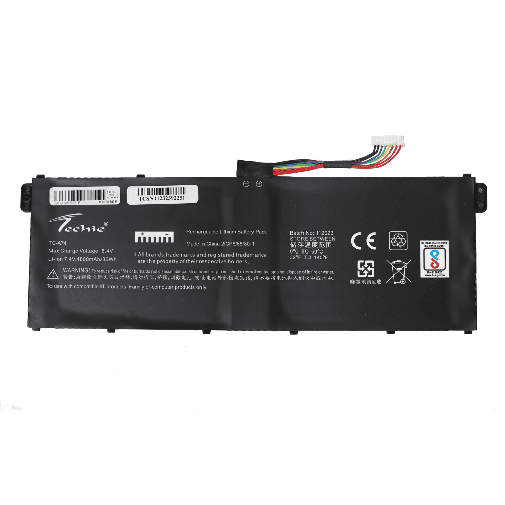 Techie Compatible Battery for Acer AP16M5J - A315-41-R1PK Laptops (4800mAh, 2-Cell)