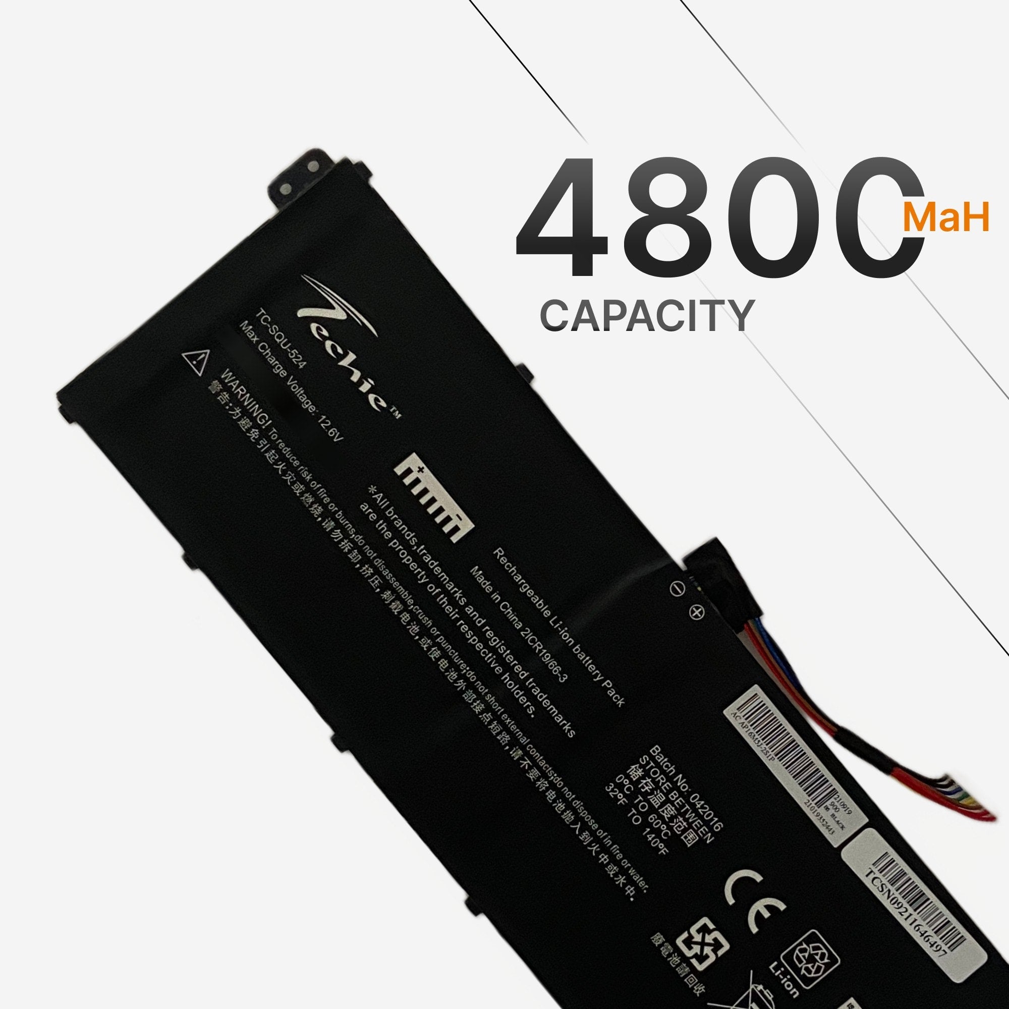 Techie Compatible Battery for Acer AP16M5J - A315-41-R1PK Laptops (4800mAh, 2-Cell)