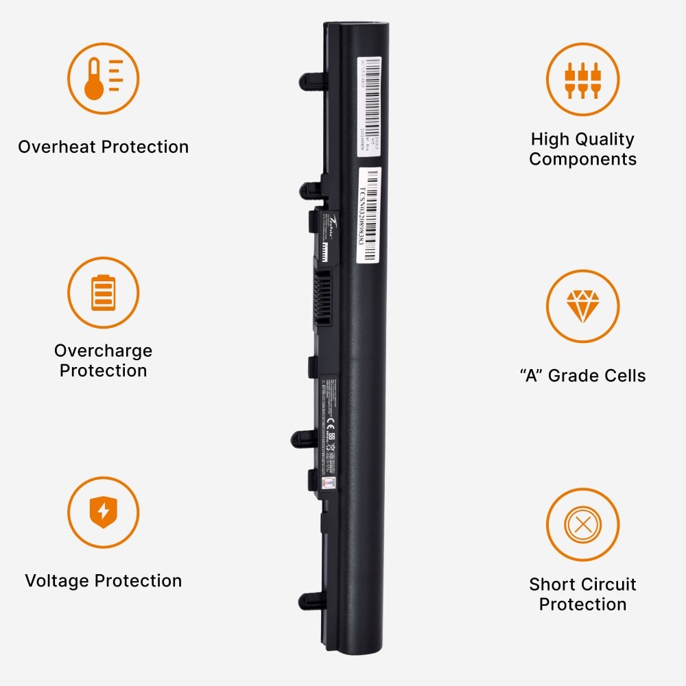 Techie Compatible Battery for Acer V5-571 - AL12A32, AL12A72, Aspire V5-431, V5-531 Laptops (2200mAh, 4-Cell)