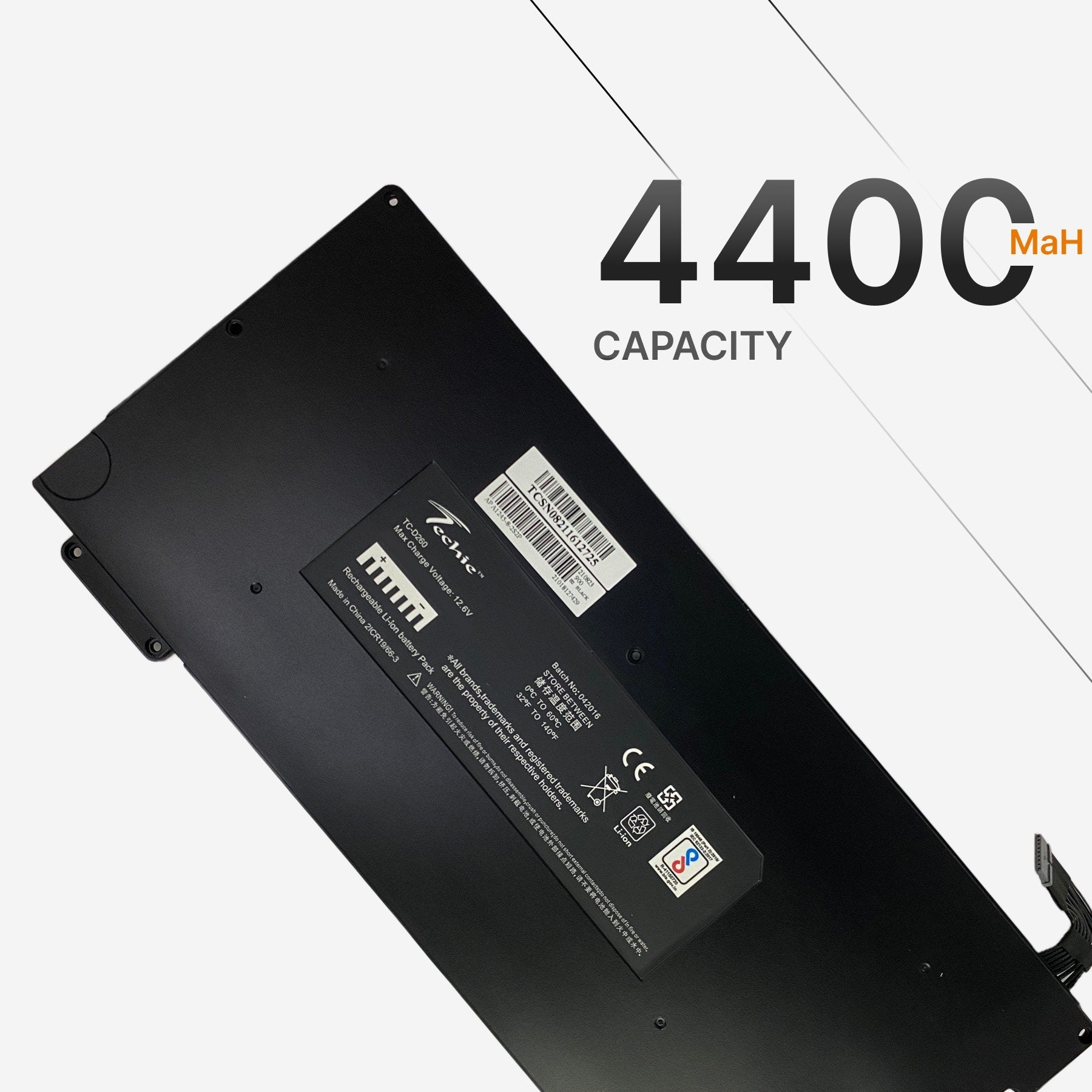 Techie Compatible Battery for Apple A1245 - A1237 A1304 Laptop (4400mAh, 4-Cell)