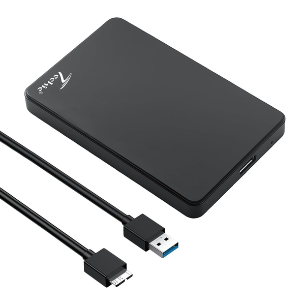 Techie 2.5" SATA HDD/SSD Enclosure – USB 3.0 / 5 Gbps, Tool-Free