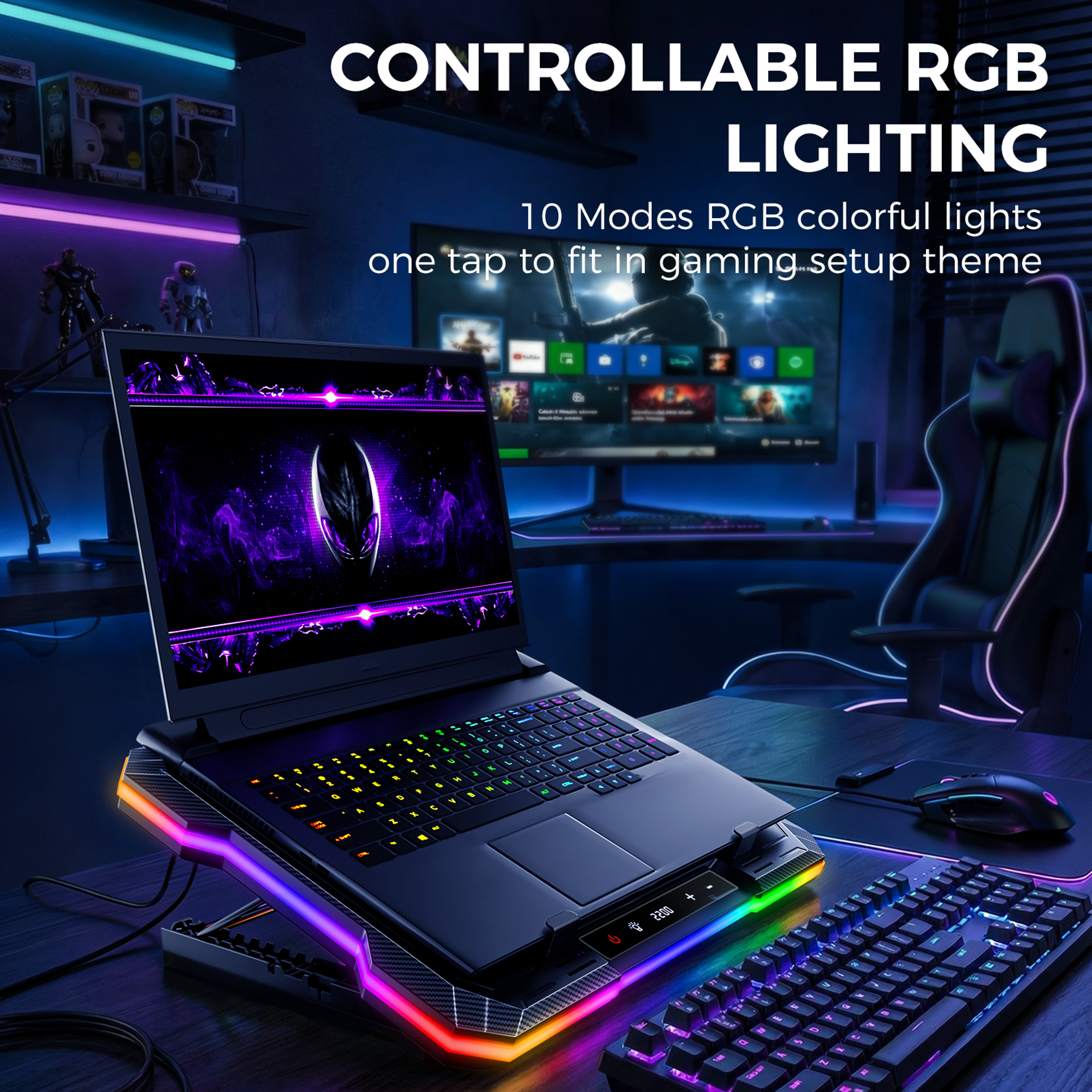 Techie AeroFlex Pro RGB Laptop Cooling Pad