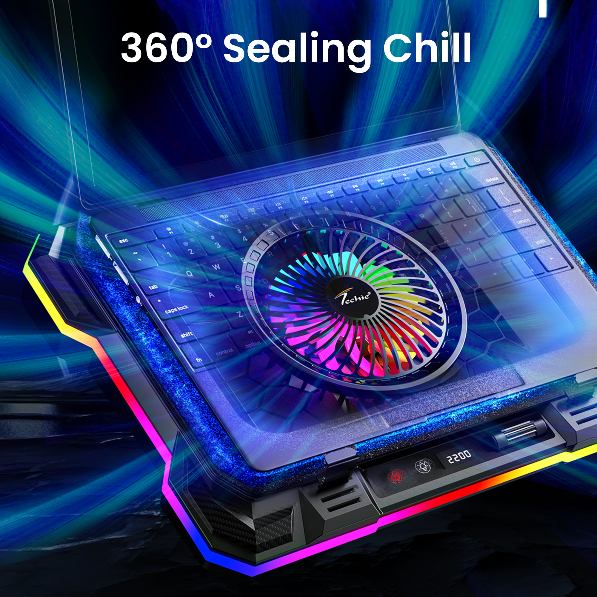 Techie TurboCooler 360° Laptop Cooling Pad.