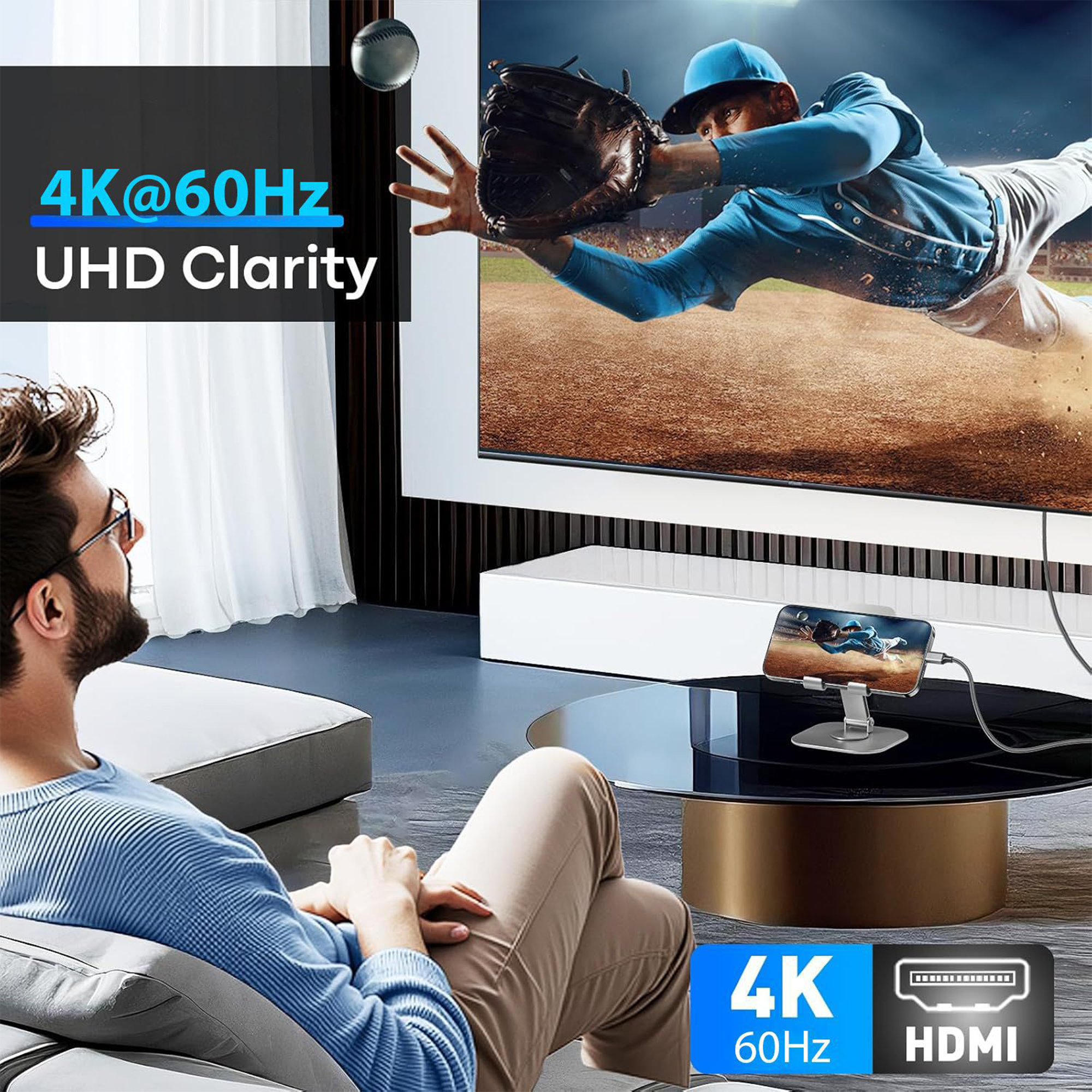 Techie Type-C to HDMI Cable 4K@60Hz (1.5M)