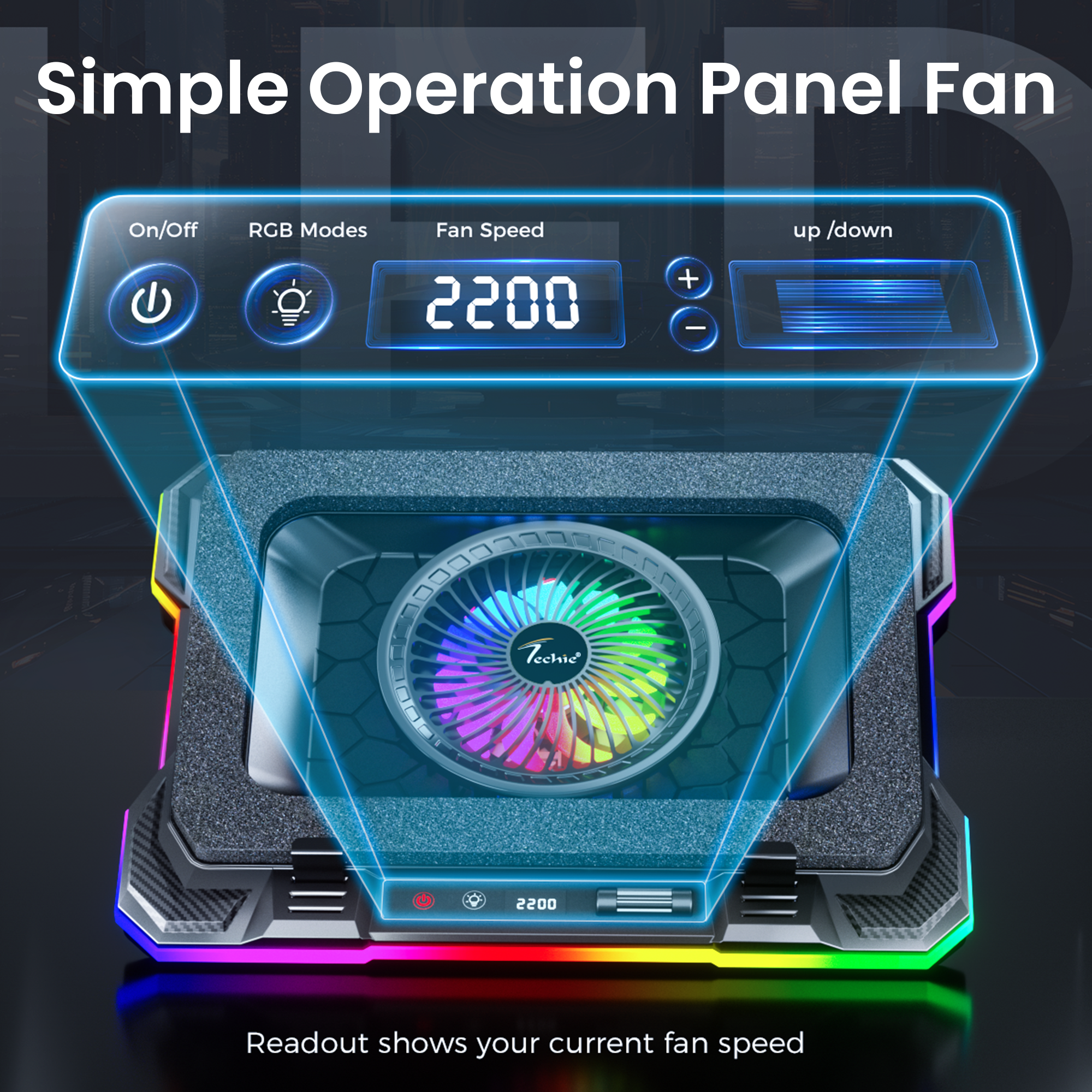 Techie TurboCooler 360° Laptop Cooling Pad.