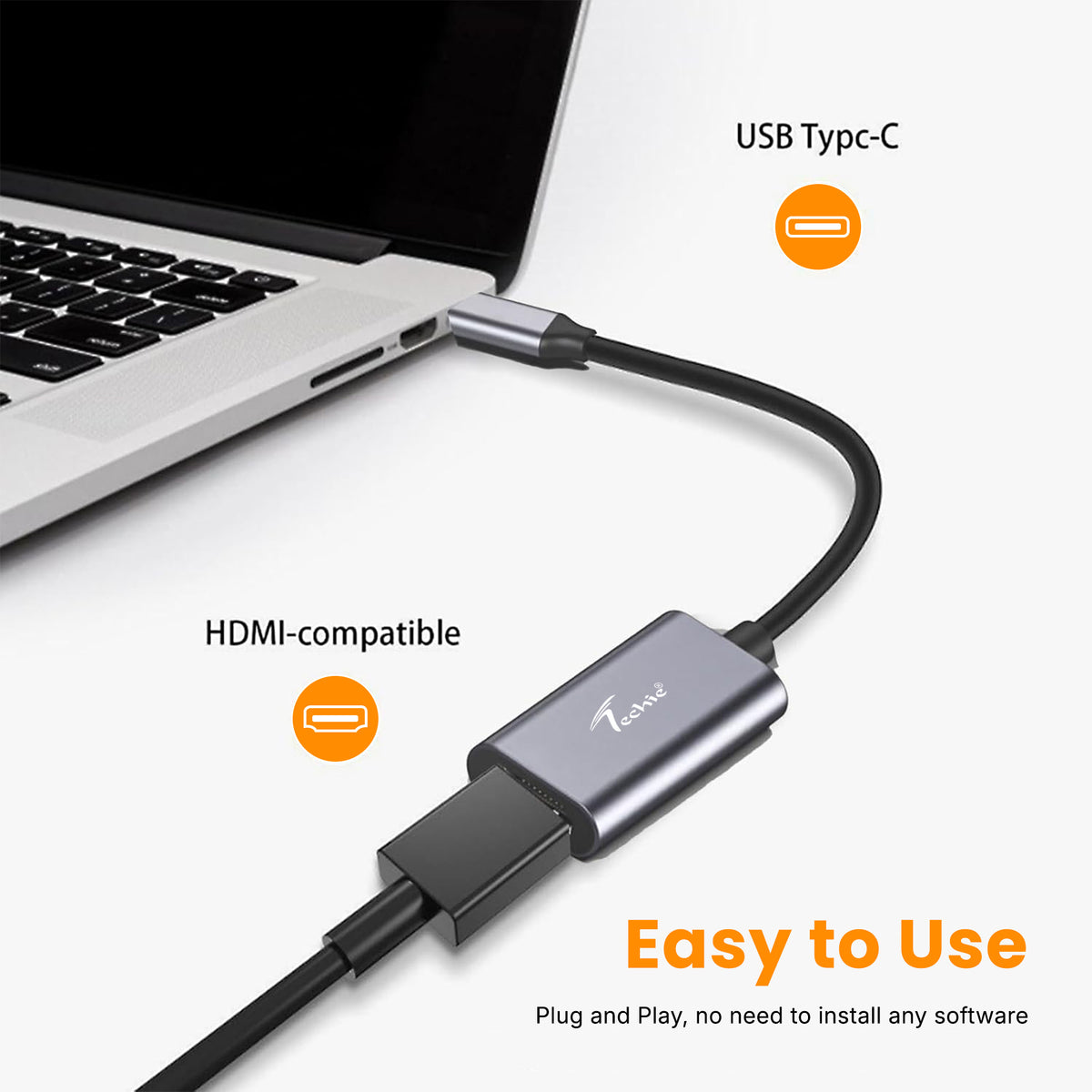 Techie Type-C to HDMI 4K 30 Hz Converter