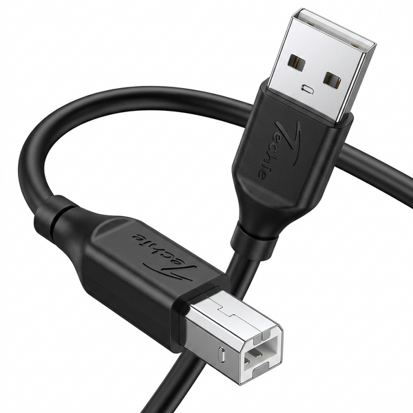 Techie USB-A to USB-B Printer Cable