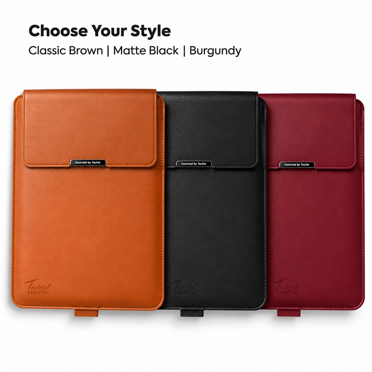 Techie 3-in-1 Multifunctional Laptop Sleeve with Stand & Mouse Pad - 13/14"