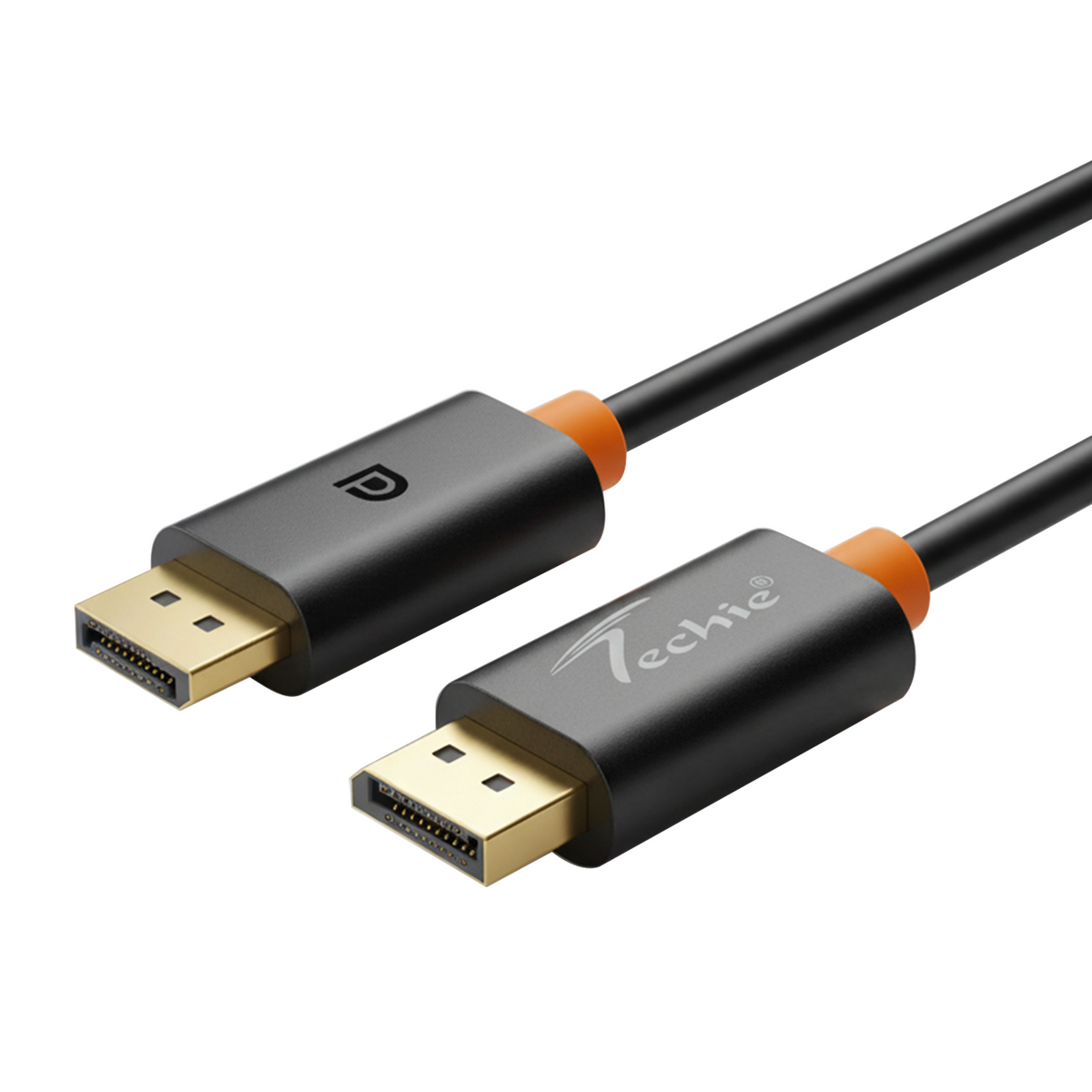 Techie DisplayPort Cable 1.8m, 8K@60Hz, 4K@120Hz, 32.4Gbps, DP to DP