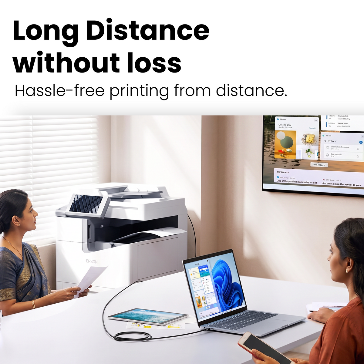 Techie USB-A to USB-B Printer Cable
