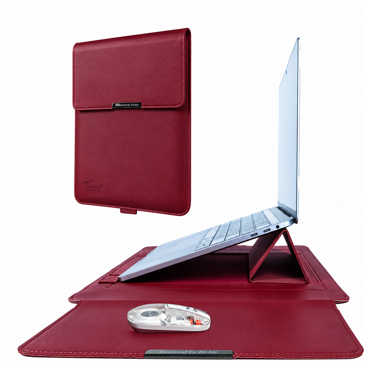 Techie 3-in-1 Multifunctional Laptop Sleeve with Stand & Mouse Pad - 13/14"