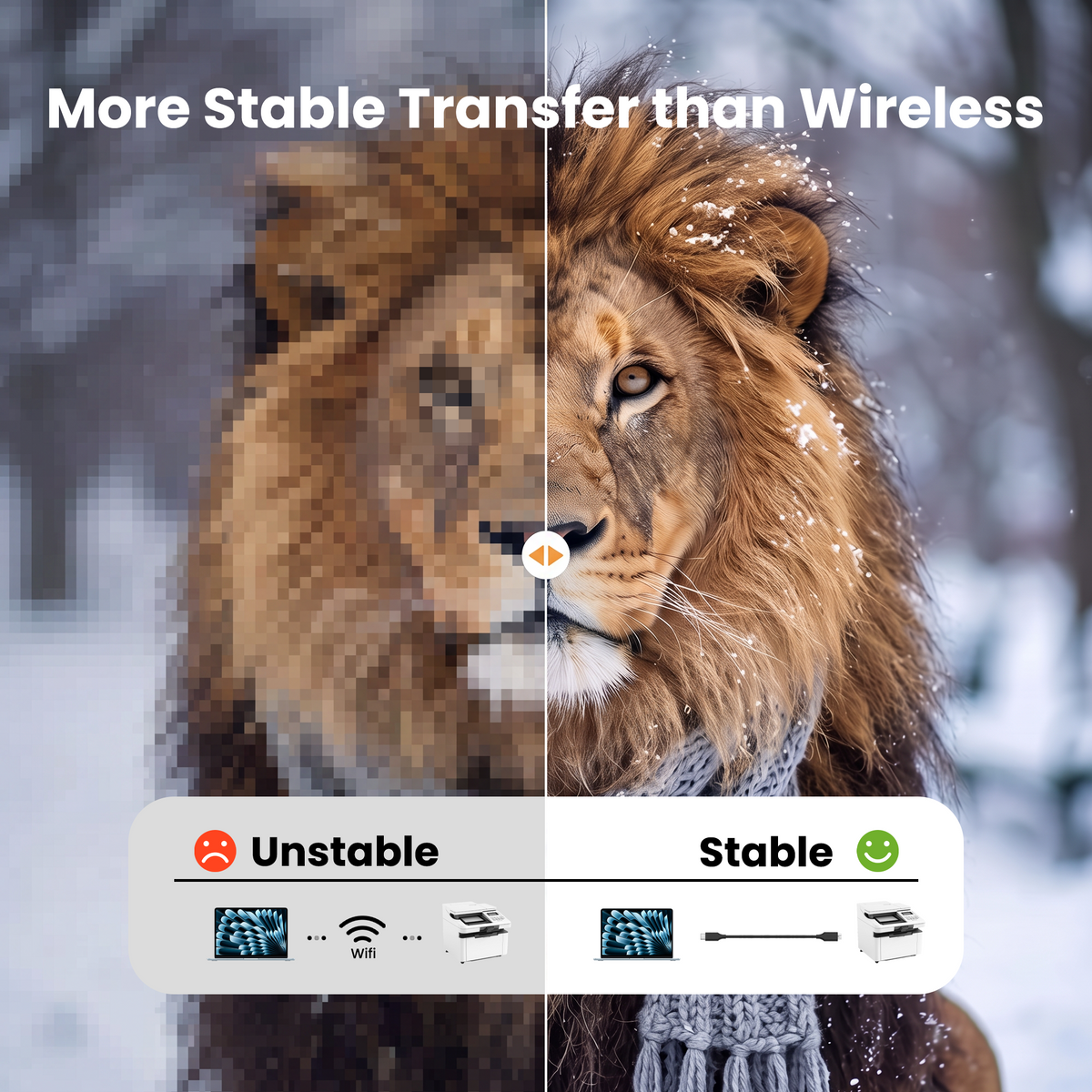 Techie USB-A to USB-B Printer Cable