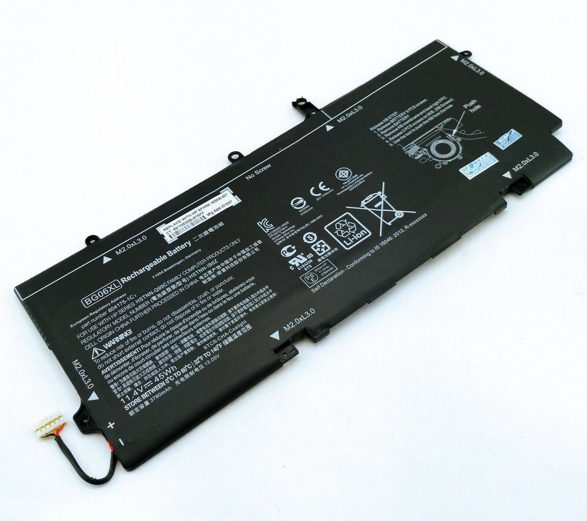 Techie Compatible Battery for HP BG06XL - EliteBook 1040 G3, EliteBook Folio 1040 G3 Laptops (3200mAh, 3-Cell)