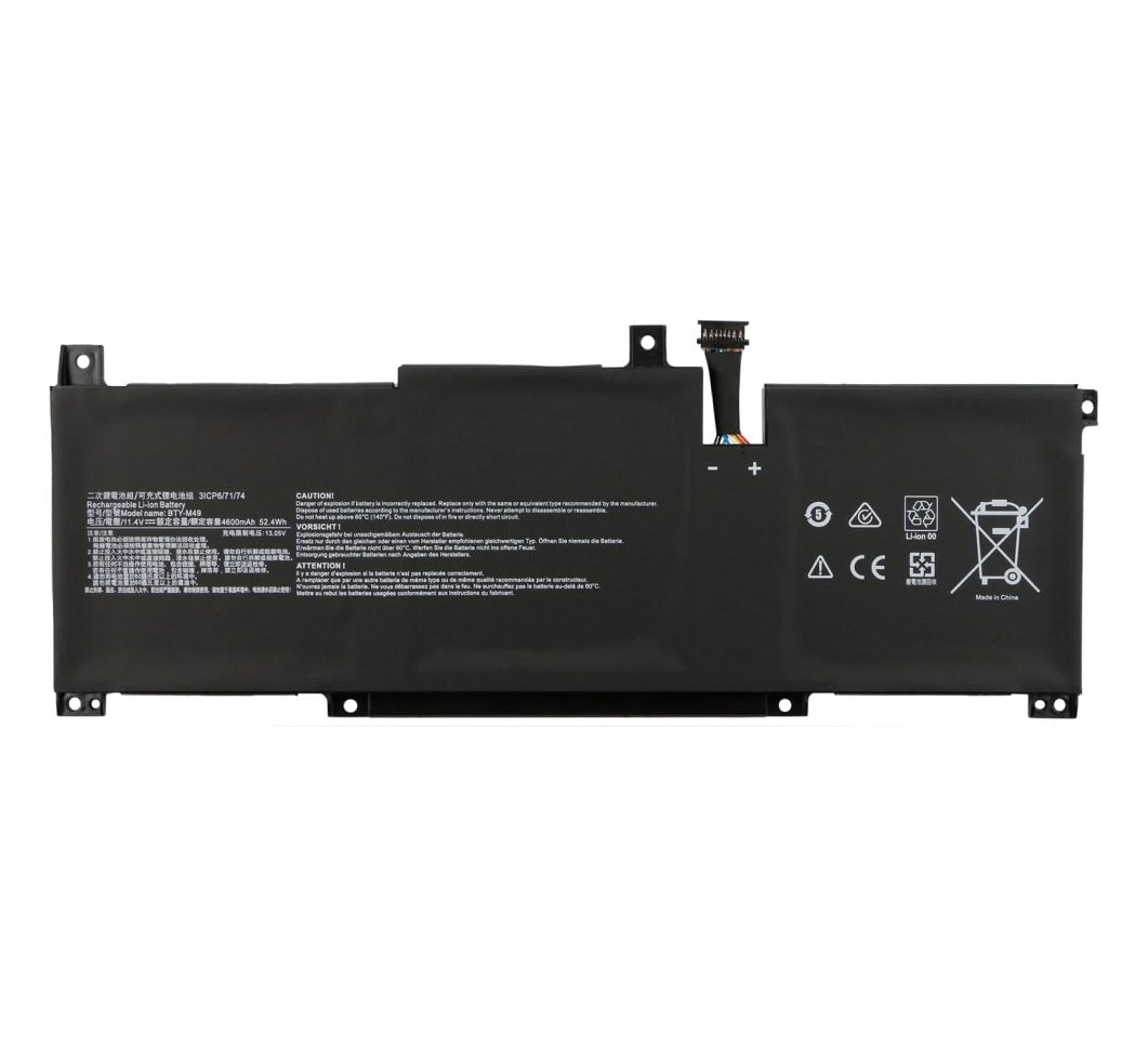 Techie Battery For MSI BTY-M49, MODERN 14, PRESTIGE 14 Series Laptops (4600mAh, 3-Cell)