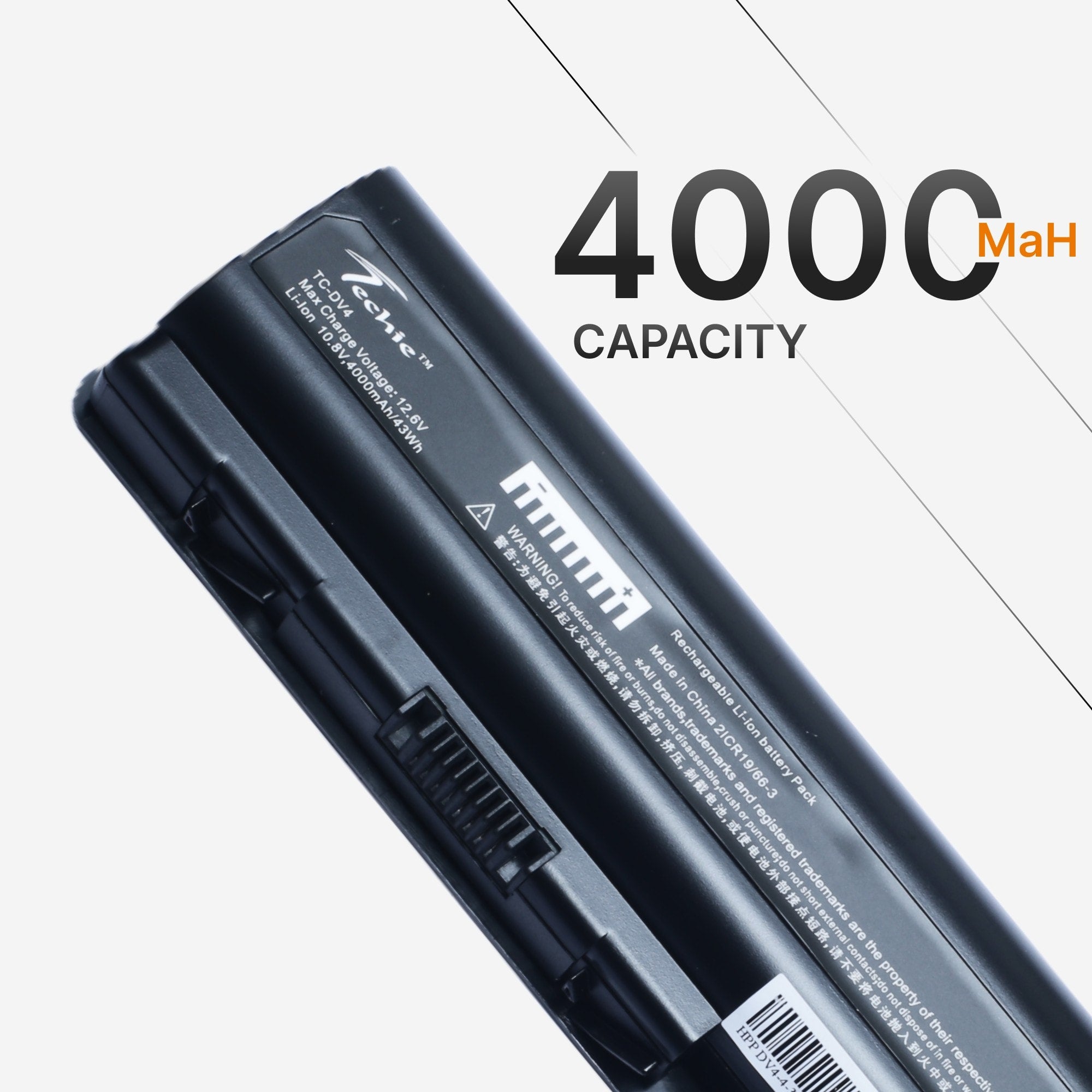 Techie Compatible Battery for HP DV4 - Compaq Presario CQ40, CQ45, CQ50, CQ60, CQ70 Laptop (4000mAh, 6-Cell)