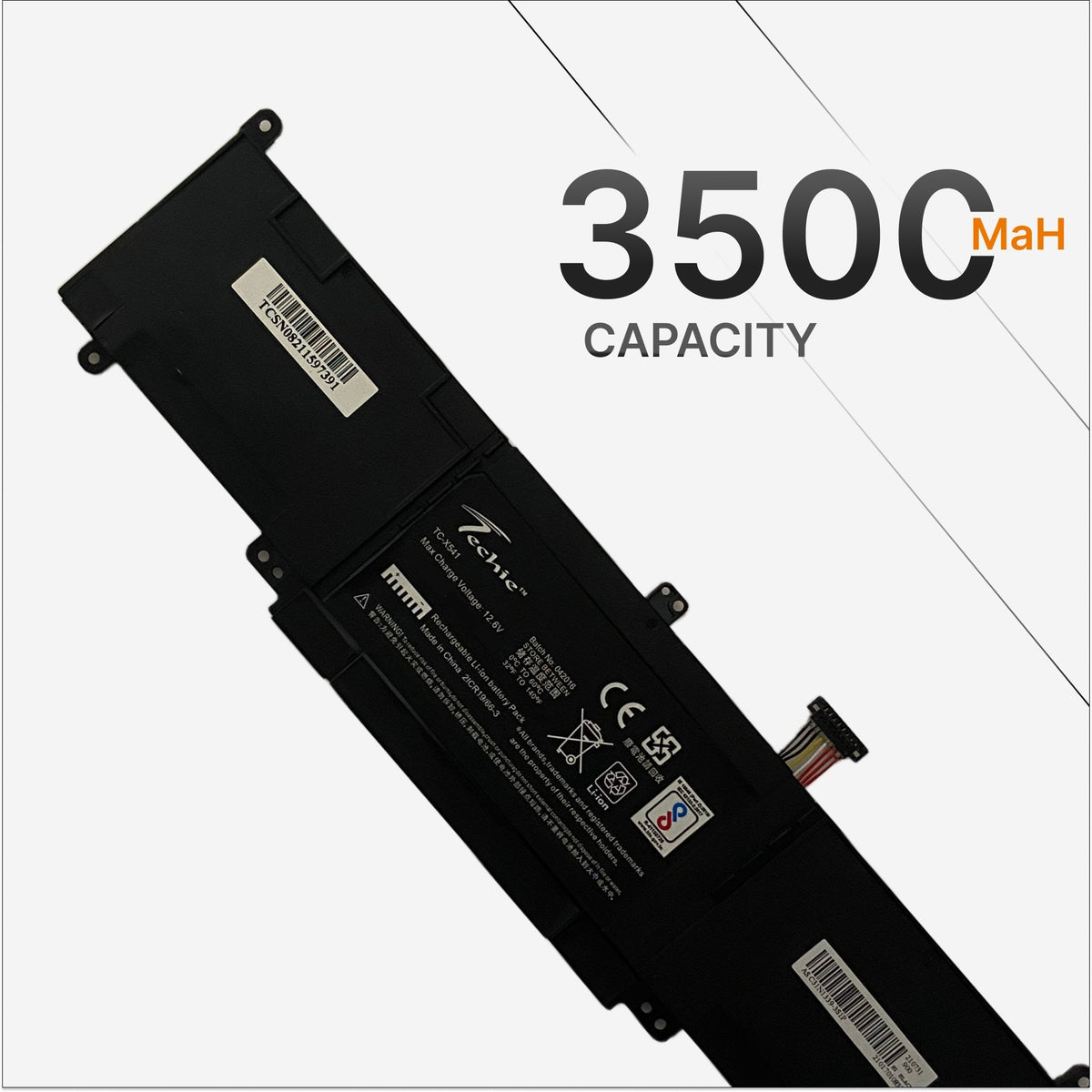 Techie Compatible Battery for Asus C31N1339 - ZenBook UX303 Series Laptop (3500mAh, 3-Cell)