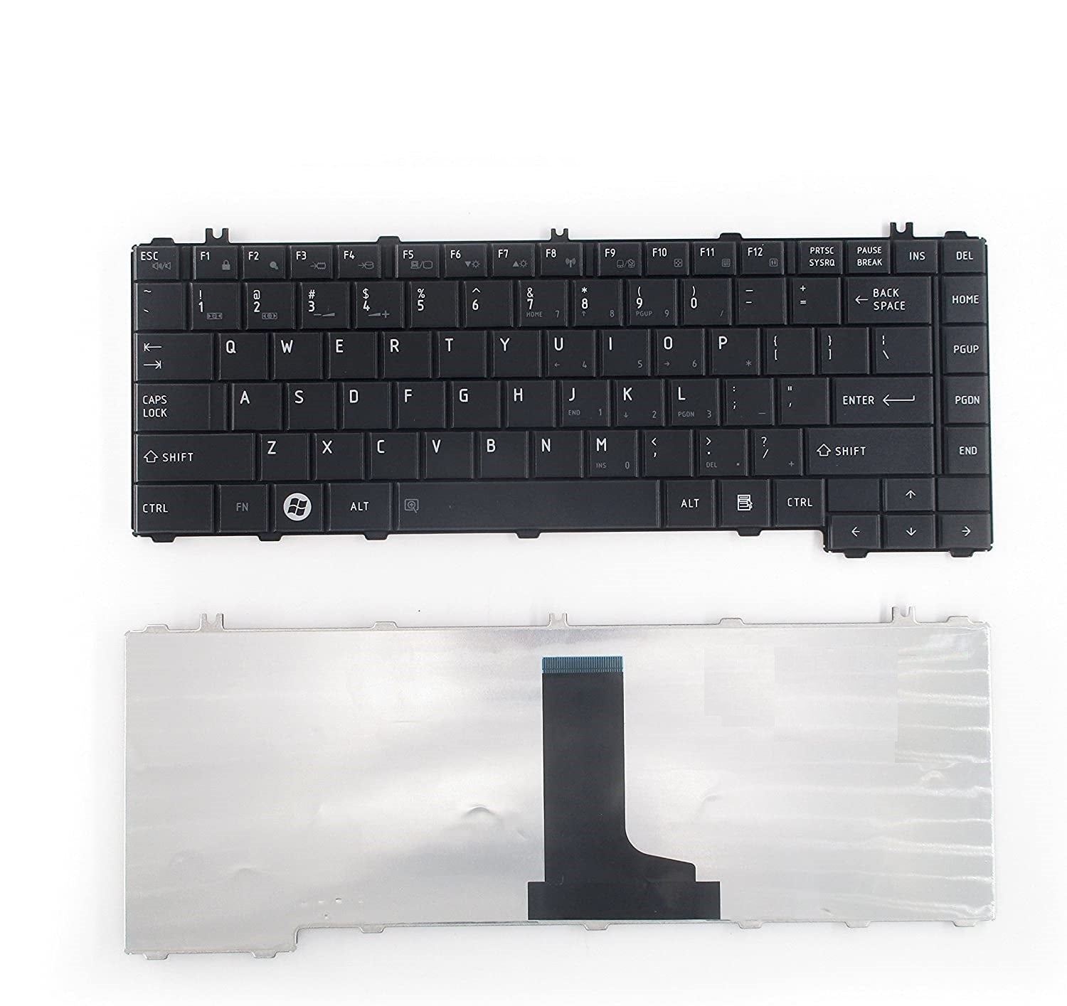 Techie Laptop Keyboard For Toshiba Satellite C640, 9Z.N4VSV.001 L630, C645, L635, L735 Series