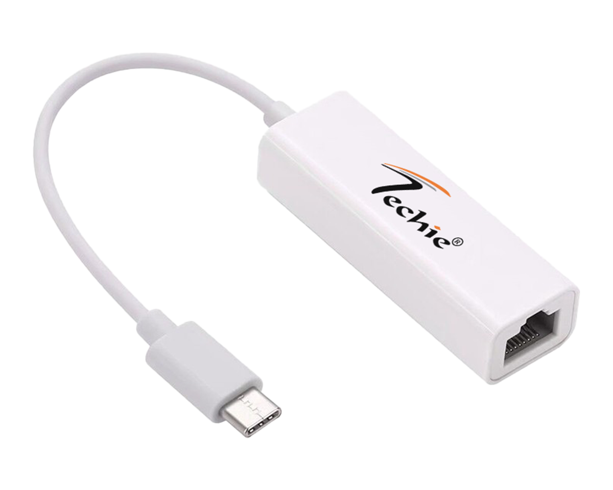 Techie Type-C to RJ45 LAN Converter – 100Mbps Wired Network Adapter