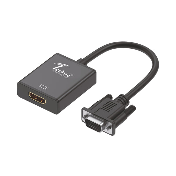 Techie VGA to HDMI Converter with Audio