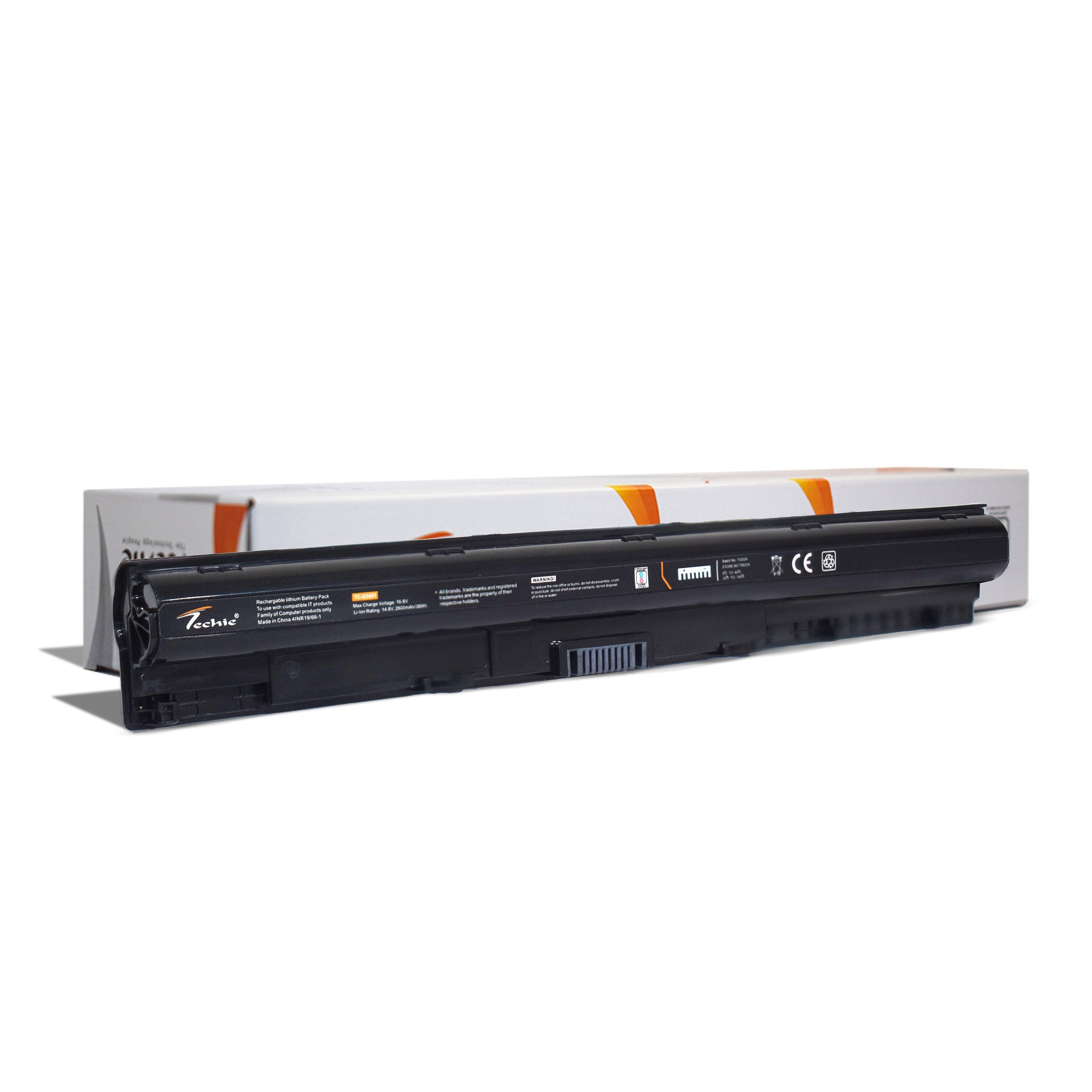 Techie Pro Series Laptop Battery for Dell 3451, M5Y1K - 4-Cell, 2600 mAh, Long Backup