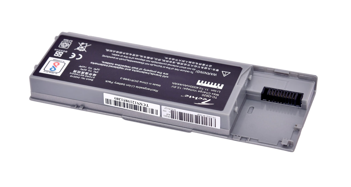 Techie Compatible Battery for Dell D620 - Latitude D620, D630, D631, Precision M2300 Laptops (4000mAh, 6-Cell)